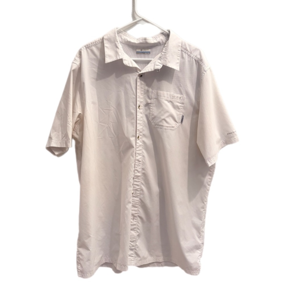 Columbia Men's Casual Cream Button Down Shirt